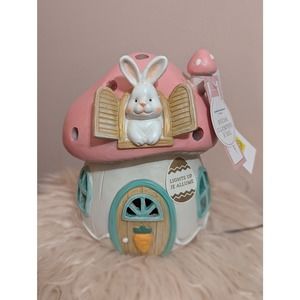 Cupcakes and Cashmere Easter Bunny Mushroom Light Up House
